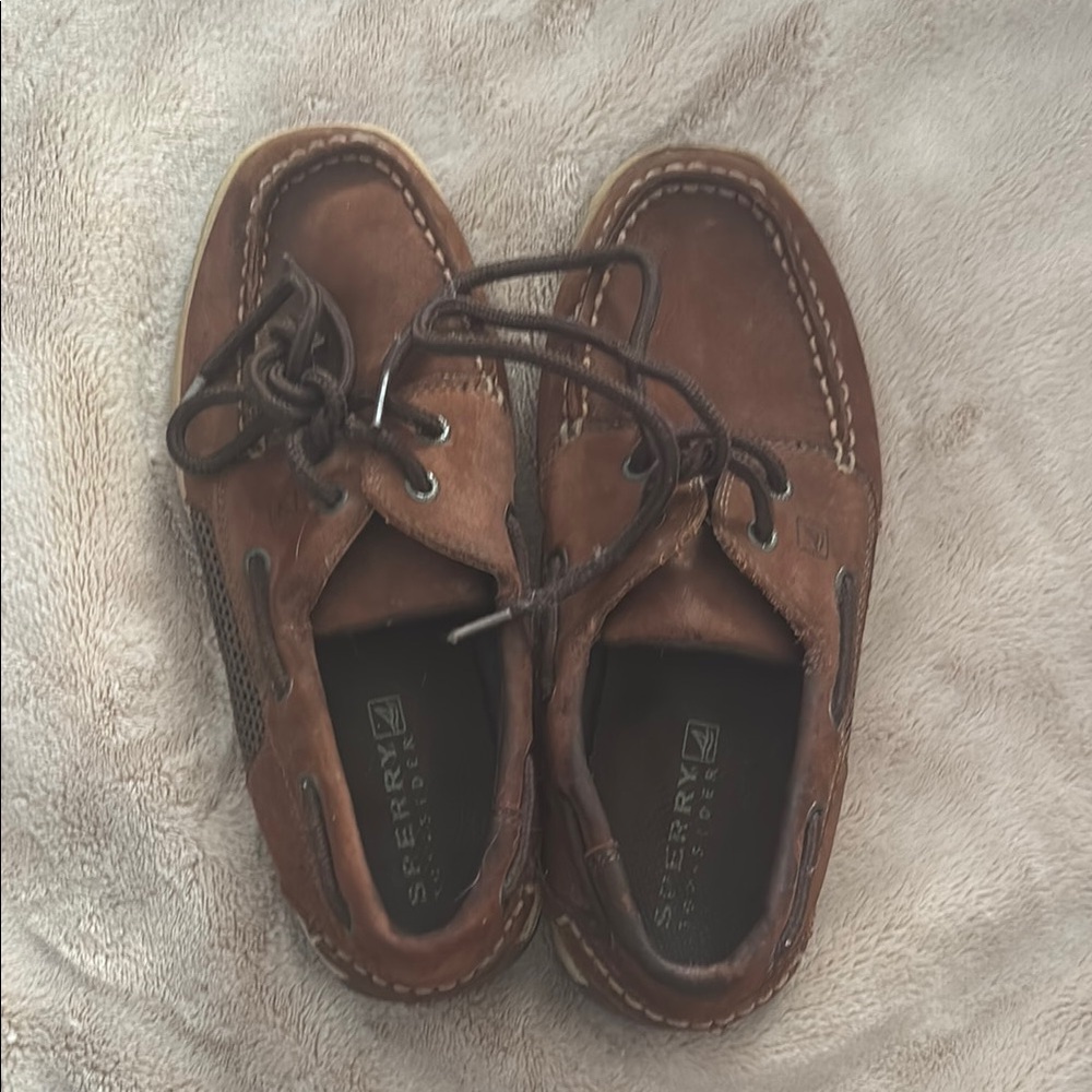 Sperry Brown Leather Boat Shoes